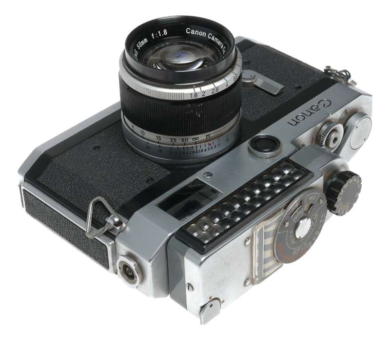 Canon P Camera rangefinder with Leica screw mount 1.8/50mm lens cased