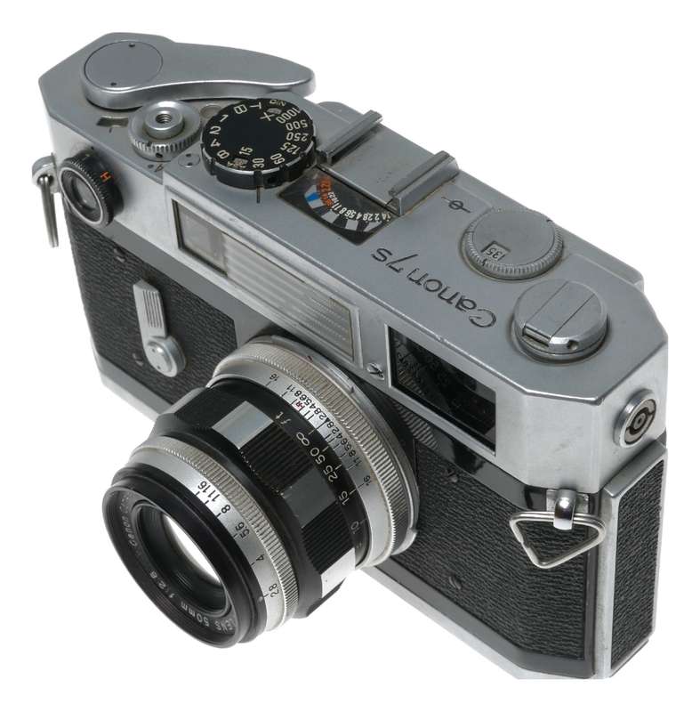 Canon 7S rangefinder 35mm chrome vintage film camera 2.8/50mm lens