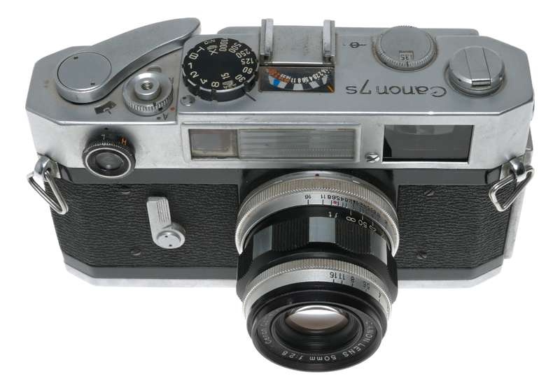 Canon 7S rangefinder 35mm chrome vintage film camera 2.8/50mm lens