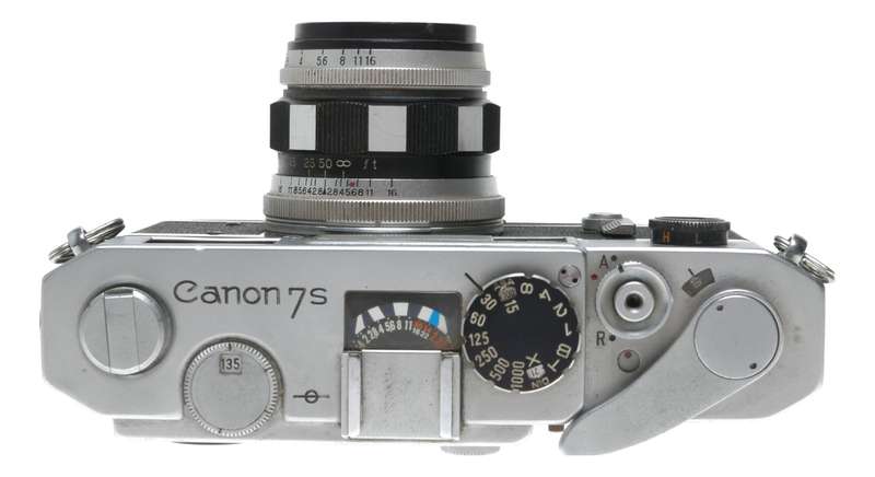 Canon 7S rangefinder 35mm chrome vintage film camera 2.8/50mm lens