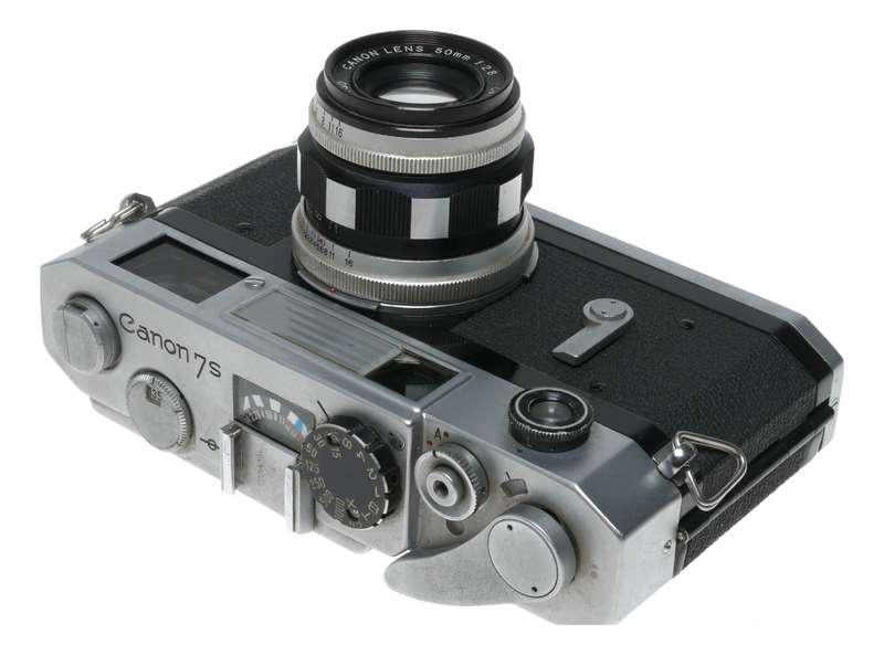 Canon 7S rangefinder 35mm chrome vintage film camera 2.8/50mm lens