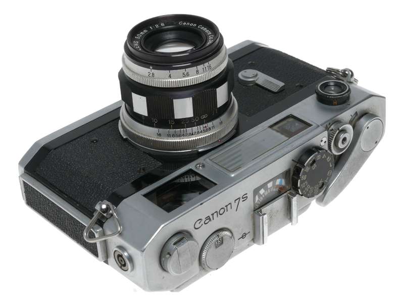 Canon 7S rangefinder 35mm chrome vintage film camera 2.8/50mm lens
