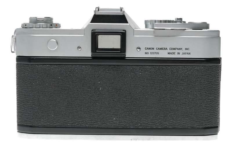 Canon Pellix SLR 35mm chrome film camera body black leather case
