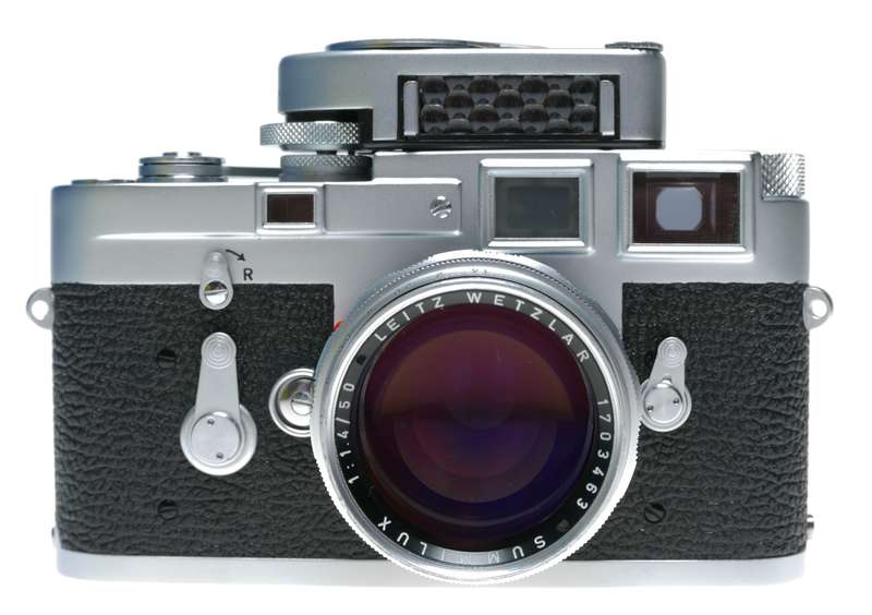 Leica M3 Summilux 1.4/50mm rare chrome lens cased set Top Notch