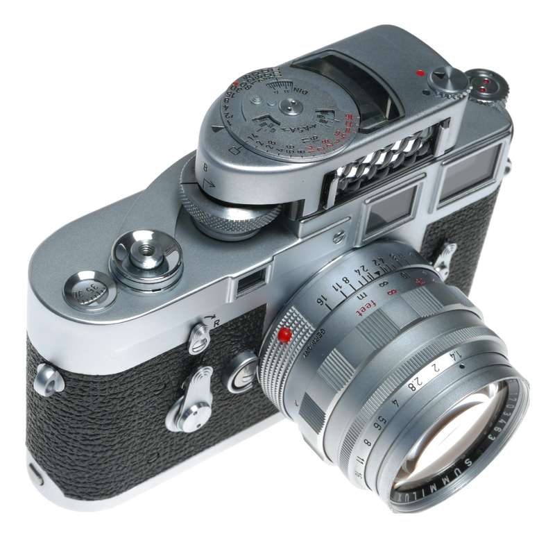 Leica M3 Summilux 1.4/50mm rare chrome lens cased set Top Notch