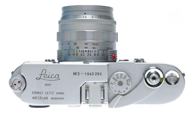 Leica M3 Summilux 1.4/50mm rare chrome lens cased set Top Notch