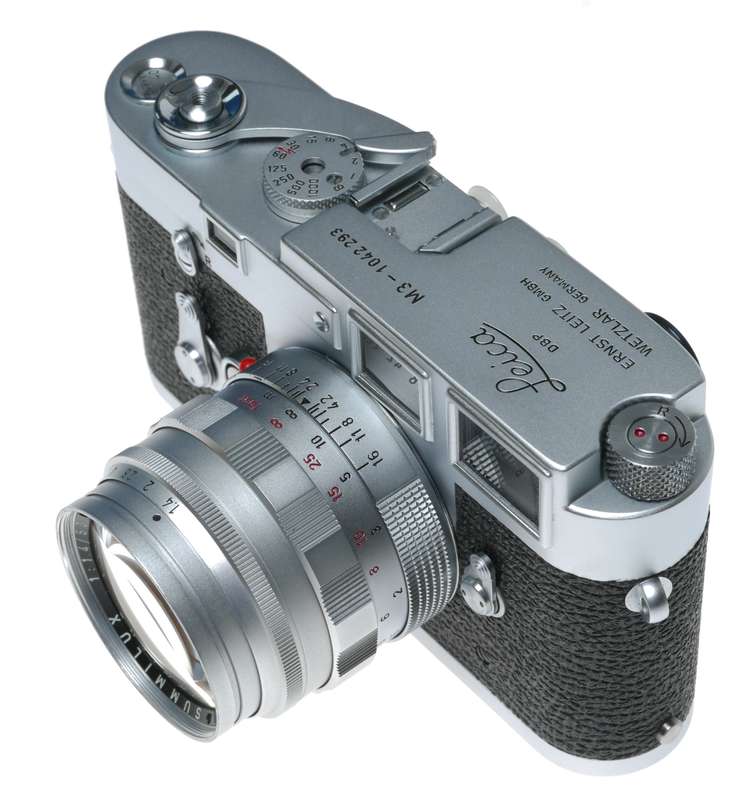 Leica M3 Summilux 1.4/50mm rare chrome lens cased set Top Notch
