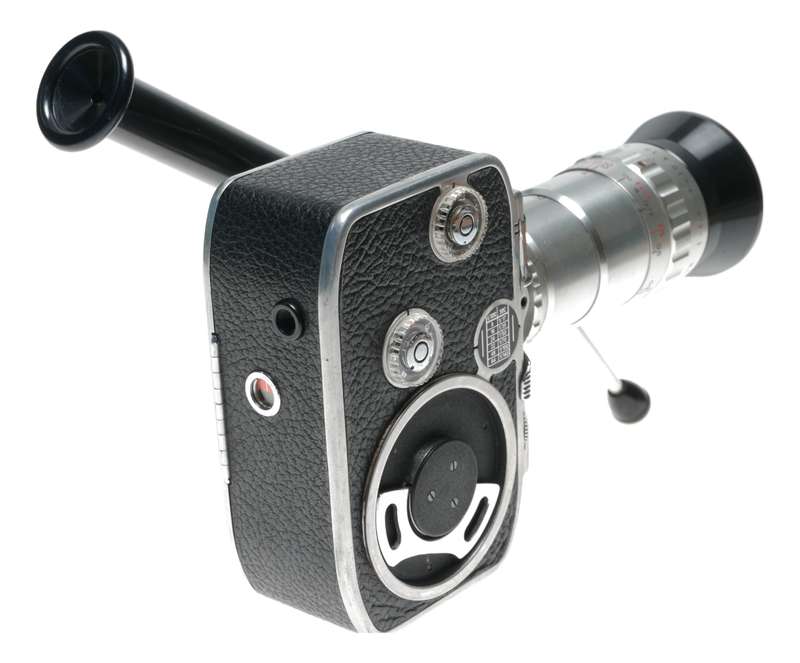 Bolex 8mm vintage film camera Som Berthiot Zoom lens Pan Cinor