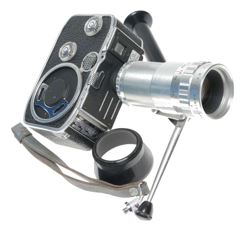 Bolex 8mm vintage film camera Som Berthiot Zoom lens Pan Cinor