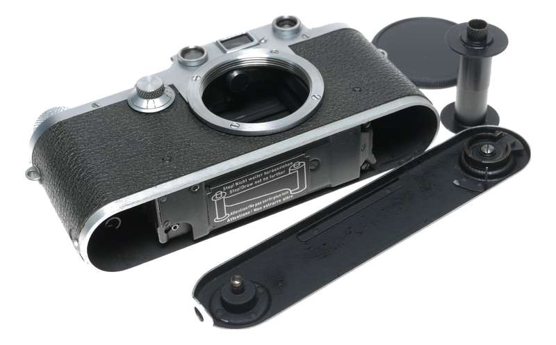 IIIc Leica Just Serviced M39 rangefinder body 3c case cap and manual