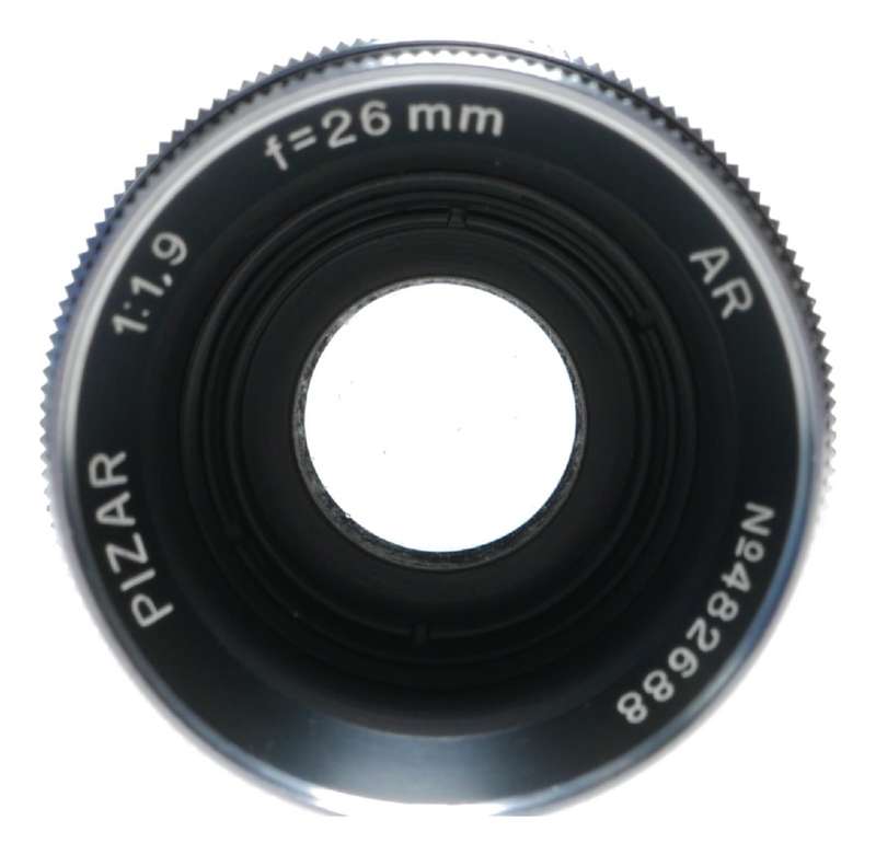 PIZAR 1:1.9 f=26mm AR c mount H16 reflex 16mm movie lens caps 1.9/26