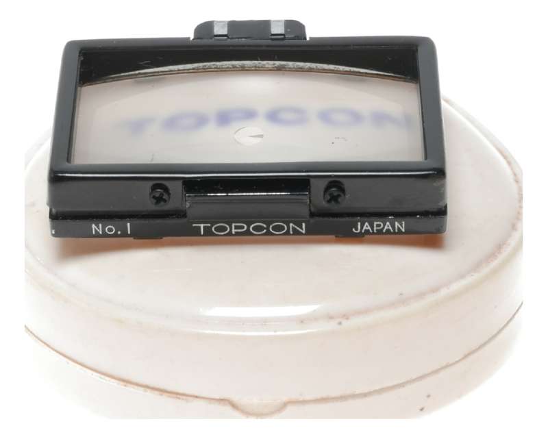 Focussing screen Topcon No.1 split screen SLR camera ground glass cased
