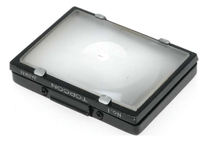 Focussing screen Topcon No.1 split screen SLR camera ground glass cased