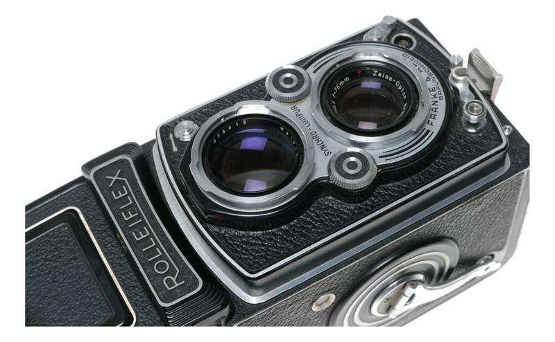 Rolleiflex TLR medium format film camera Tessar 3.5/75mm Zeiss-Opton T