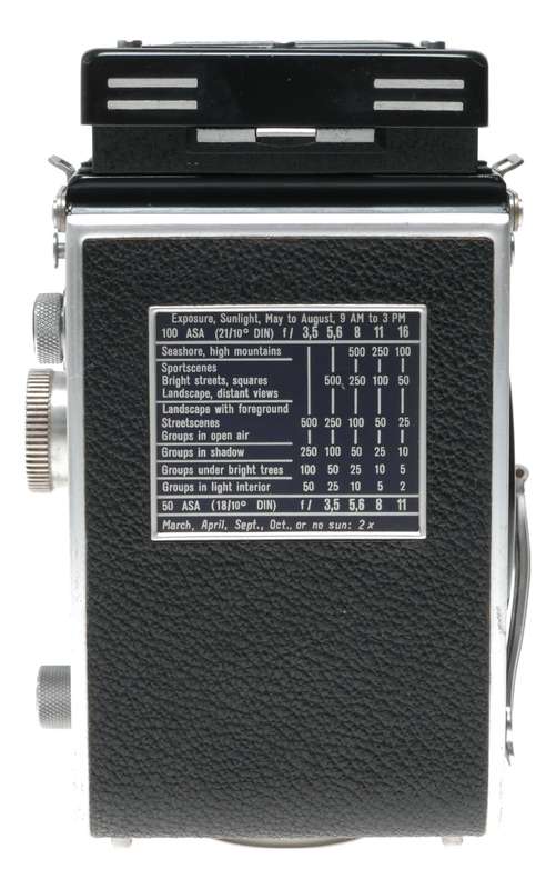 Rolleiflex TLR medium format film camera Tessar 3.5/75mm Zeiss-Opton T