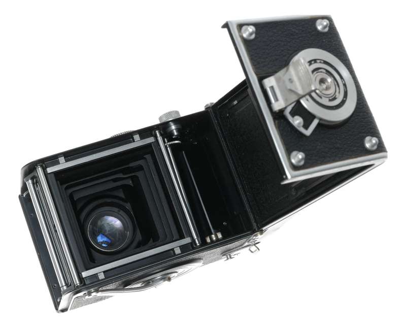 Rolleiflex TLR medium format film camera Tessar 3.5/75mm Zeiss-Opton T