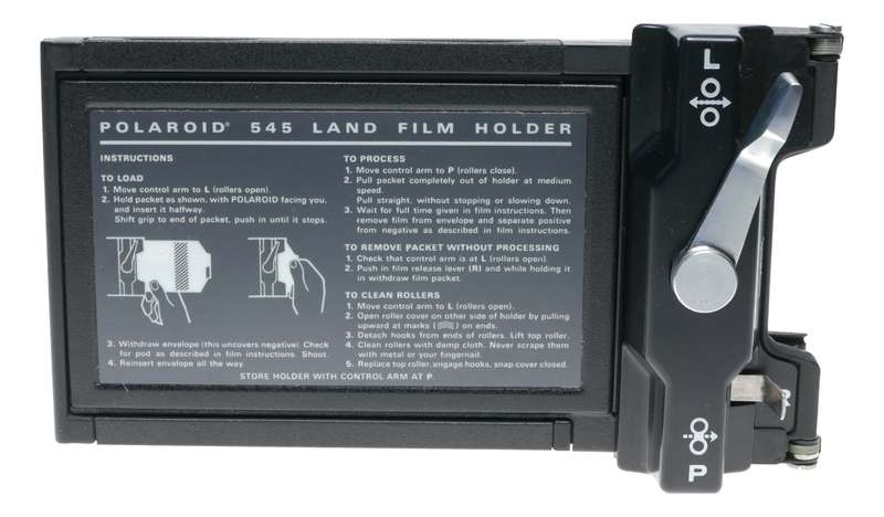 Polaroid land film holder 545 boxed camera accessory Sinar