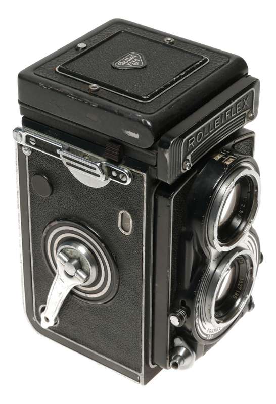 Rolleiflex 3.5/75mm Tessar Zeiss lens TLR vintage medium format film camera