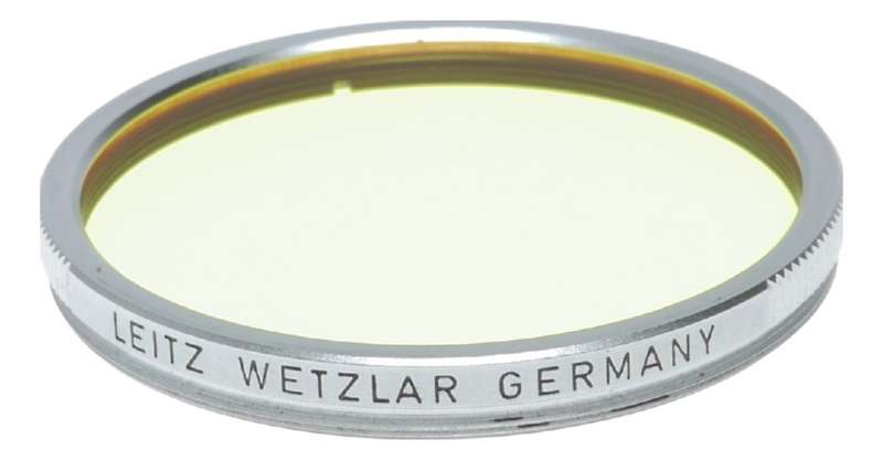 Leica Yellow 1 filter E43 Rare size Wetzlar Germany Leitz 43mm Summilux