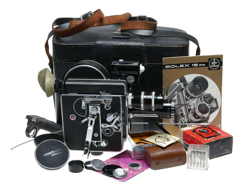 Bolex H8 Reflex camera 16mm Movie Som Berthiot Zoom 2.8/75mm Yvar