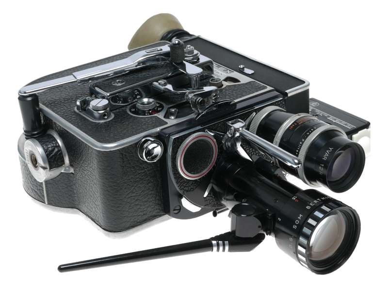 Bolex H8 Reflex camera 16mm Movie Som Berthiot Zoom 2.8/75mm Yvar