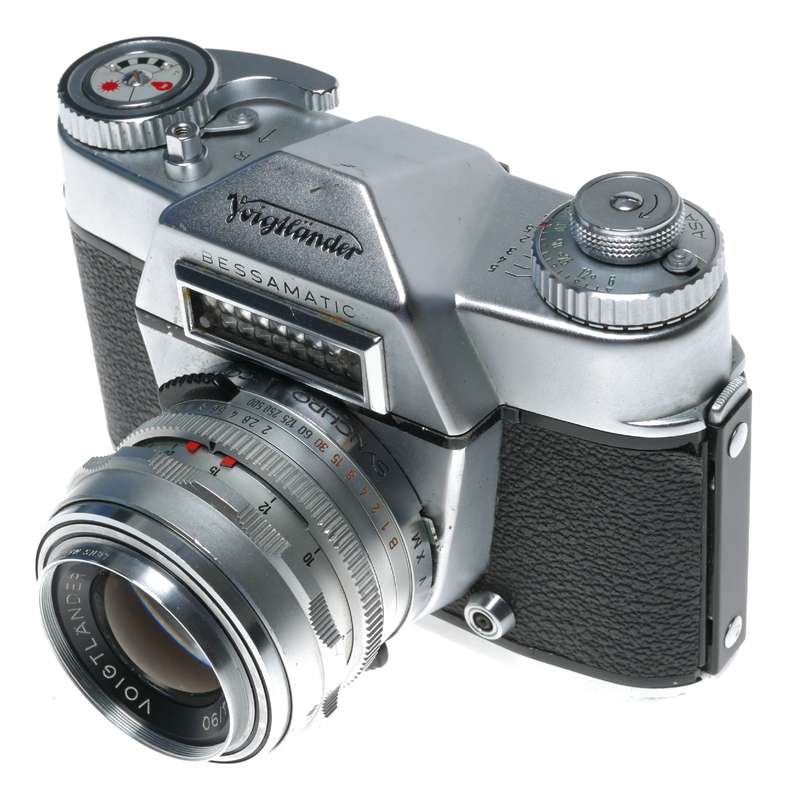 Voigtlander Bessamatic SLR 35mm film camera 4 lenses Dynarex set