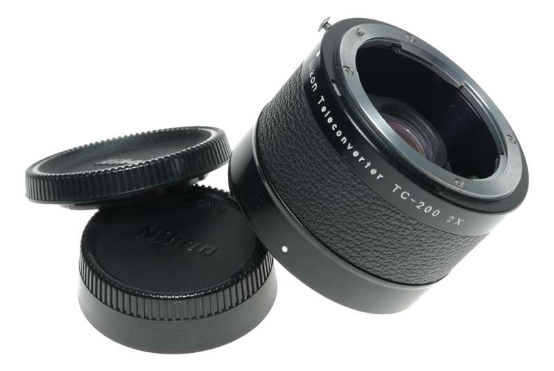 Nikon Teleconverter TC-200 2x camera SLR lens adapter vintage with caps