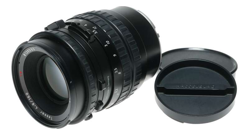 Zeiss Tessar 4.8/160 T* Hasselblad CB 160mm camera lens with caps
