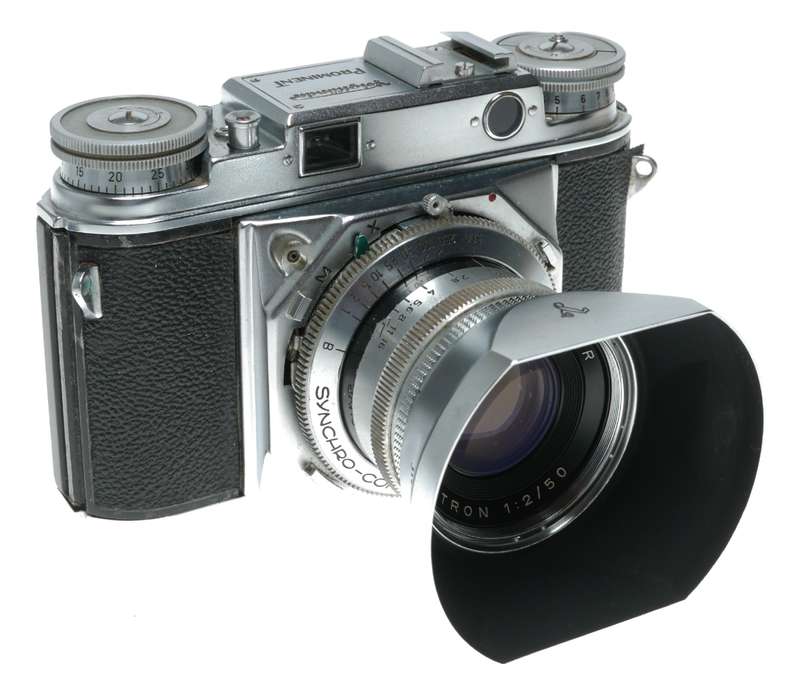 Voigtlander Ultron 2/50 mm vintage lens Prominent camera Proximeter hood set