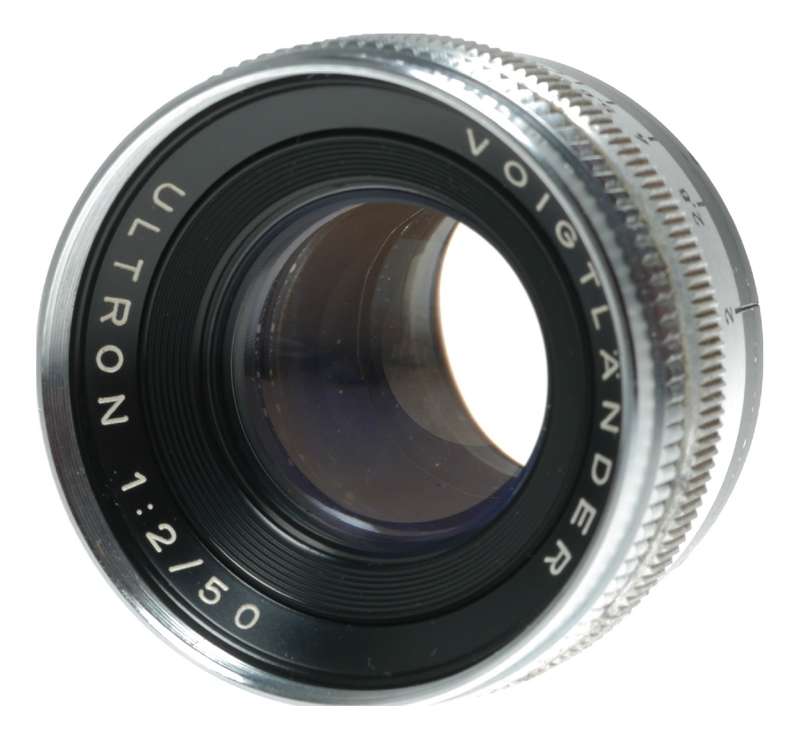 Voigtlander Ultron 2/50 mm vintage lens Prominent camera Proximeter hood set
