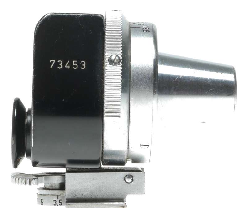 Leitz universal viewfinder fits Leica RF screw mount cameras