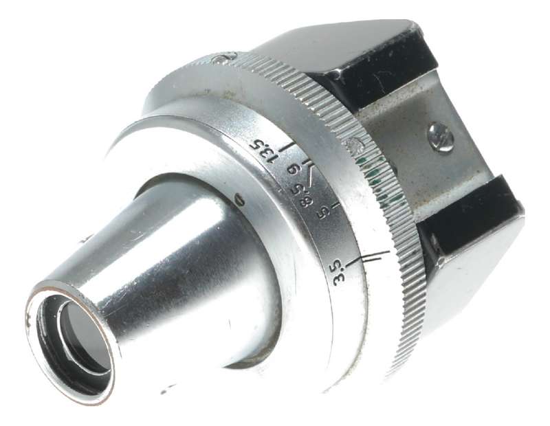 Leitz universal viewfinder fits Leica RF screw mount cameras
