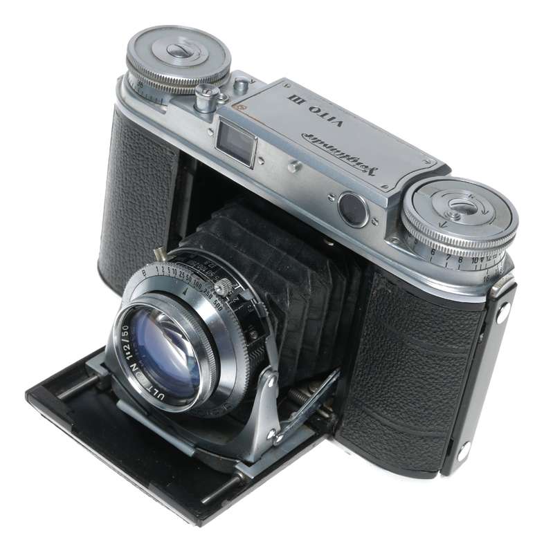 Voigtlander VITO III camera Ultron 2/50 mm Just serviced folding camera