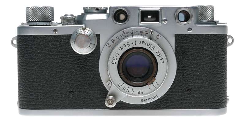 Leica IIIF RF film camera Leitz Elmar f=5cm 1:3.5 Red Scale 3.5/50 CLA'd