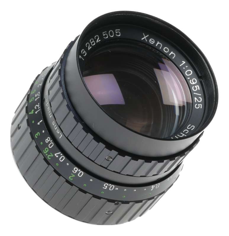 Xenon 1:0.95/25 Schneider C-mount f=25mm Pristine w/ Caps rare Prime