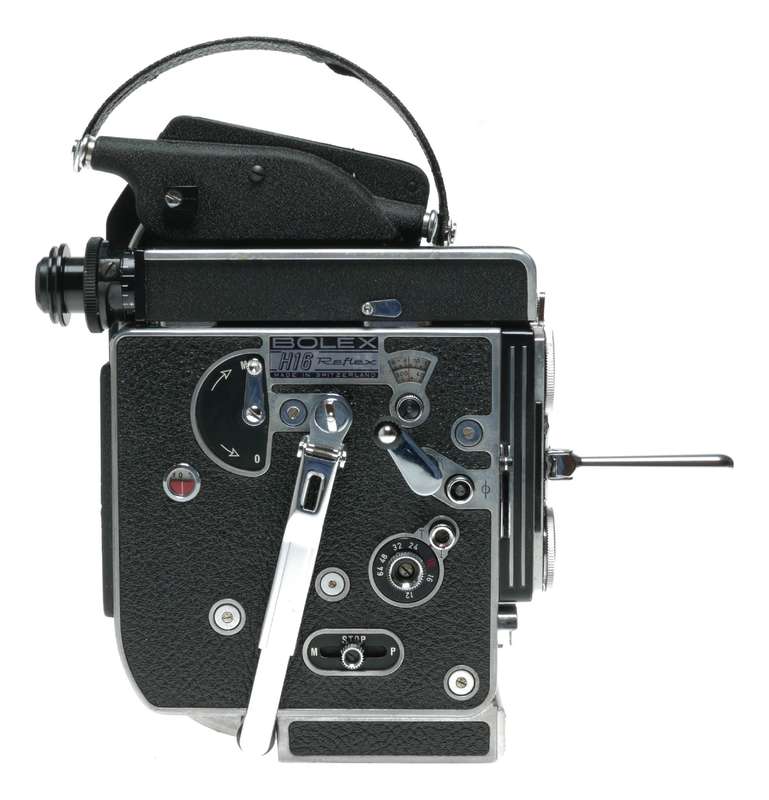 Bolex H16 Rex 5 film 16mm movie camera body 3 lens rotating turret