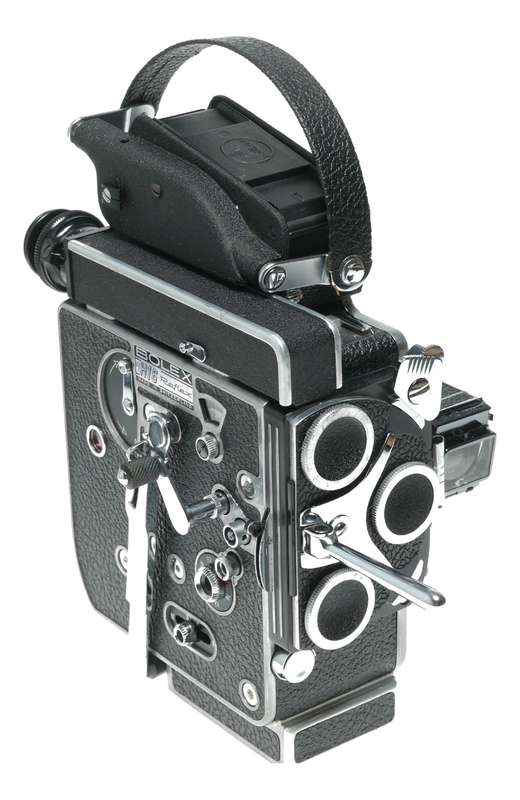 Bolex H16 Rex 5 film 16mm movie camera body 3 lens rotating turret
