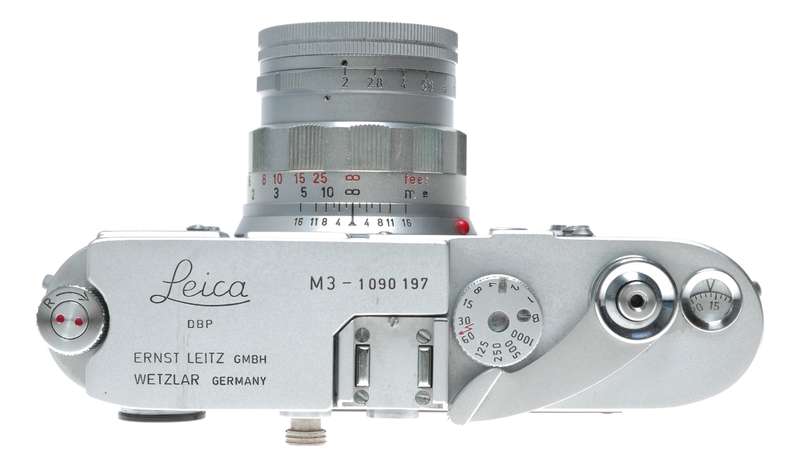 Leica M3 RF film camera Summicron 2/50mm vintage case filter caps box