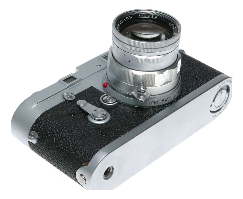 Leica M3 RF film camera Summicron 2/50mm vintage case filter caps box