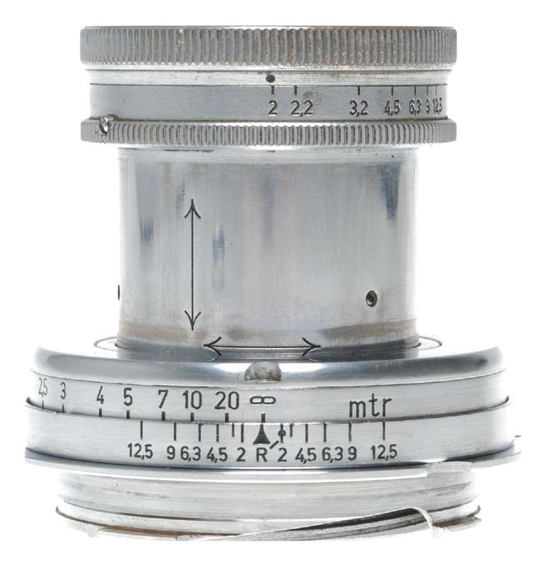 Summar f=5cm 1:2 Leitz Collapsible vintage Leica M39 lens w/ M-adapter cap