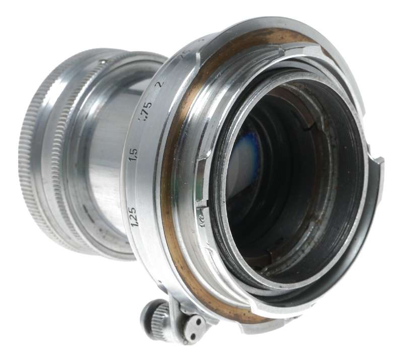 Summar f=5cm 1:2 Leitz Collapsible vintage Leica M39 lens w/ M-adapter cap