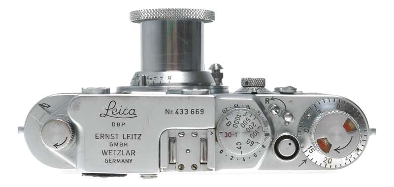 Leica IIIf RF 35mm film camera Leitz Elmar f=5cm 1:3,5 vintage self timer