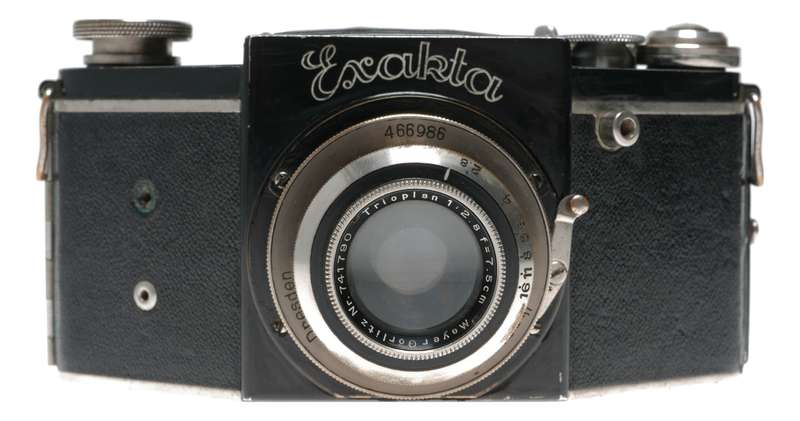 Exakta camera Trioplan 1:2.8 f=7.5cm Meyer Gorlitz rare lens