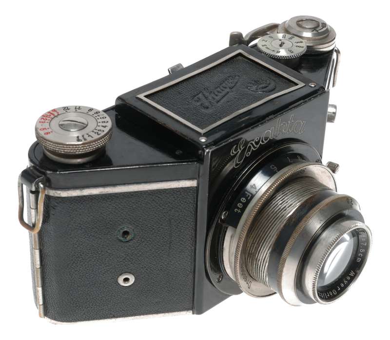 Exakta camera Trioplan 1:2.8 f=7.5cm Meyer Gorlitz rare lens