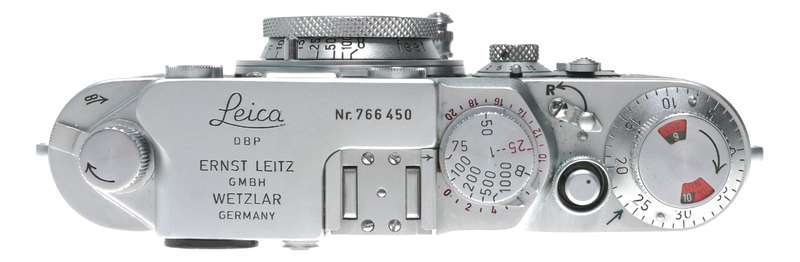 IIIf Self Timer Leica RF 35mm film camera Red Scale Elmar 1:3.4 f=5cm cased