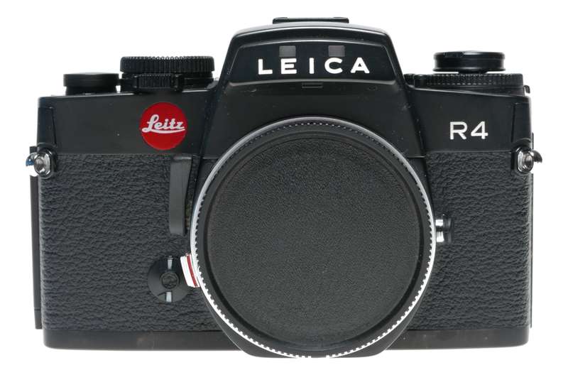 Leica R4 Black 35mm film camera body Leitz SLR strap and instruction manual