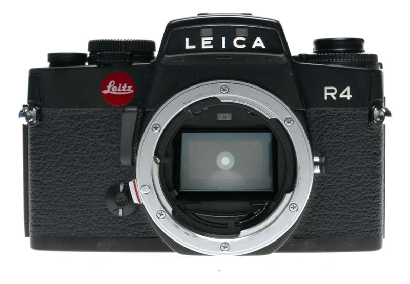 Leica R4 Black 35mm film camera body Leitz SLR strap and instruction manual