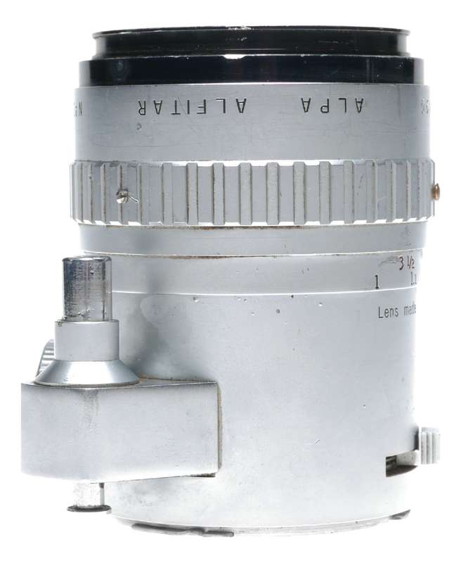 Alpa Alfitar 1:2.5/90 Vintage chrome camera lens 90mm prime