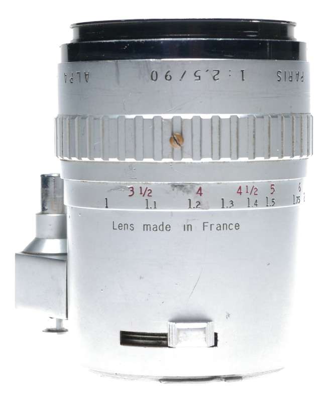 Alpa Alfitar 1:2.5/90 Vintage chrome camera lens 90mm prime