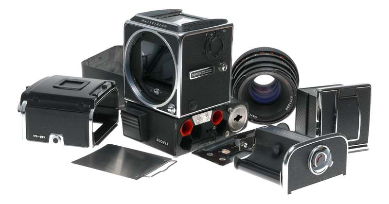 500 ELX Hasselblad camera Planar 2.8/80mm Zeiss T lens film kit